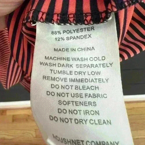 Footjoy embroidered performance striped golf polo medium - Picture 4 of 4